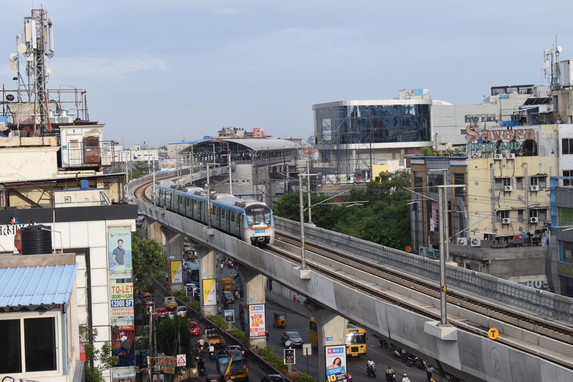 Urban metro train, representative of the planned Dholera MRTS